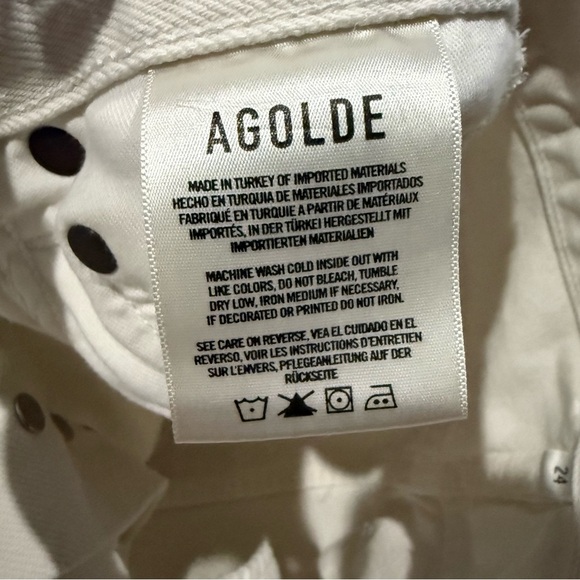 Agolde 90's Pinch Waist Jean 100% organic cotton size 24 - Picture 10 of 16